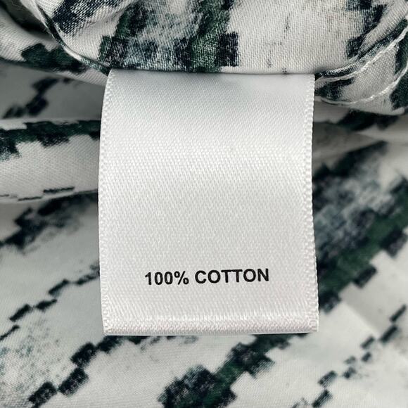 Murano Slim Fit Electric Jungle Geometric Long Sleeve Shirt Sz 3XT Tall Green - Picture 5 of 5